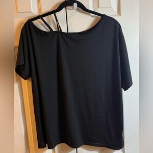 Elegant Black Short Sleeve Top